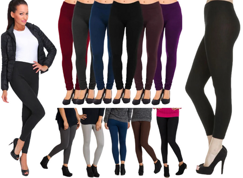 Ladies Thermal Leggings High Waist Thick Women's Fleece Legging Winter Lined Warm Tummy Control - House Of Fashion Wear