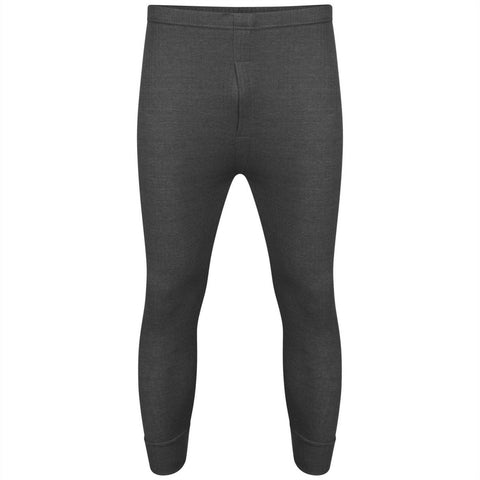 2 Pairs Mens Black Bottoms Fleece Lined Long Johns Leggings Thermal Casual Pants - House Of Fashion Wear