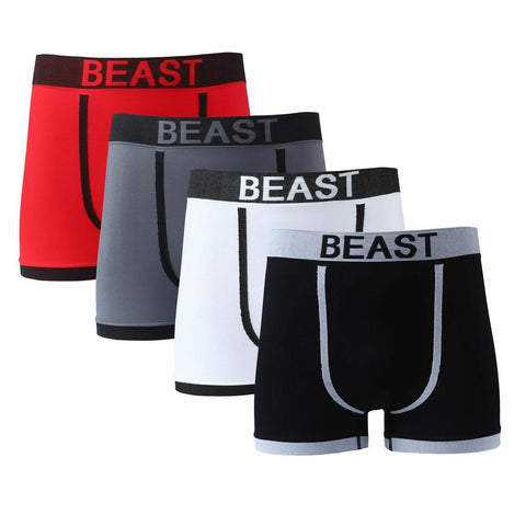 3 Pairs Mens Seamless Boxer Shorts Stretch Beast Trunks Underwear Underpants - House Of Fashion Wear
