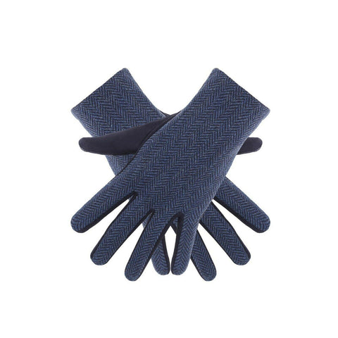 Mens Navy & Black Winter Gloves Soft Genuine Winter Warm Gloves Thermal Windproof Cold - House Of Fashion Wear