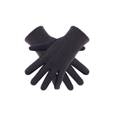Mens Dark Brown & Black Winter Gloves Soft Genuine Winter Warm Gloves Thermal Windproof Cold - House Of Fashion Wear