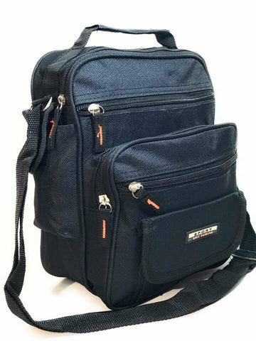 Unisex Black CANVAS Bag Utility Cross Body Messenger Shoulder Travel Work - House Of Fashion Wear