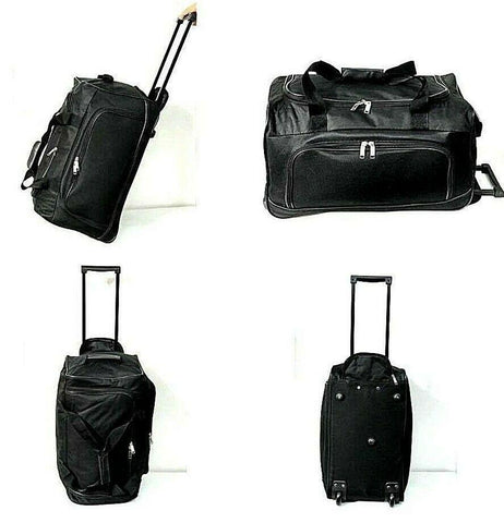 Adults Cabin Approved Wheeled Hand Luggage Travel Trolley Suitcase Duffel Holdall Bag - House Of Fashion Wear