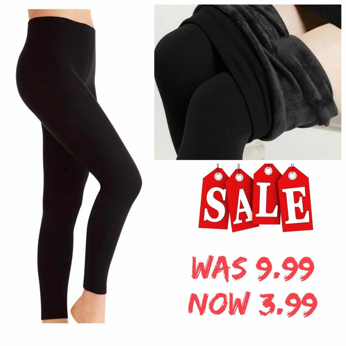 Thick Fur Fleece Lined Legging Womens Thermal Winter Sports Gym Ladies  Trousers Plus Sizes Legging UK 18-26