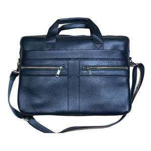 Laptop Bag Real Leather Briefcase Messenger Shoulder Office Brown Women Men - House Of Fashion Wear