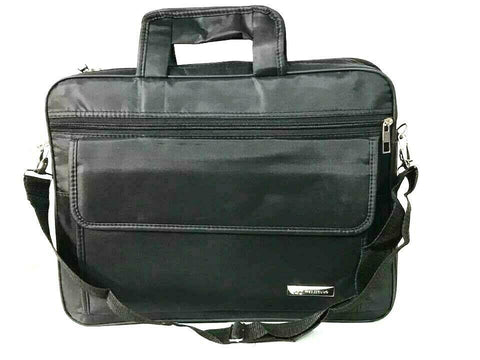 15.5" 16" Black Laptop Shoulder Briefcase Bag Multi Pocket Notebook Messenger - House Of Fashion Wear