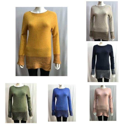 New Ladies Italian Casual Lagenlook Weaved Cross Design on Front Comfy Jumpers - House Of Fashion Wear