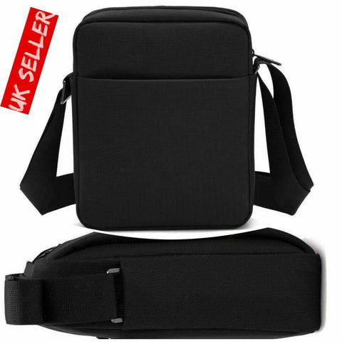 Men's Black Messenger Bag Waterproof Cross Body Shoulder Utility Travel Work - House Of Fashion Wear
