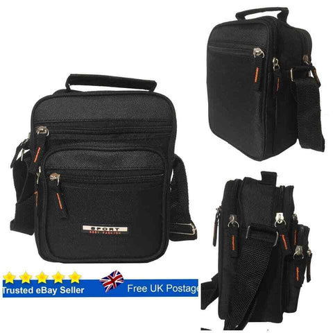 Messenger Bag Black Cross Body Shoulder Utility Sports Travel Work Men Women - House Of Fashion Wear