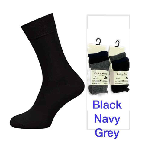 Ladies Socks Black Ankle Cotton Rich 3 6 9 12Pairs Work Every day Socks Size UK 4-8 - House Of Fashion Wear