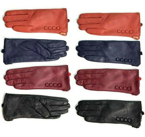 Women Leather Winter Gloves Premium Quality Genuine Soft Nappa Driving Warm Fur - House Of Fashion Wear