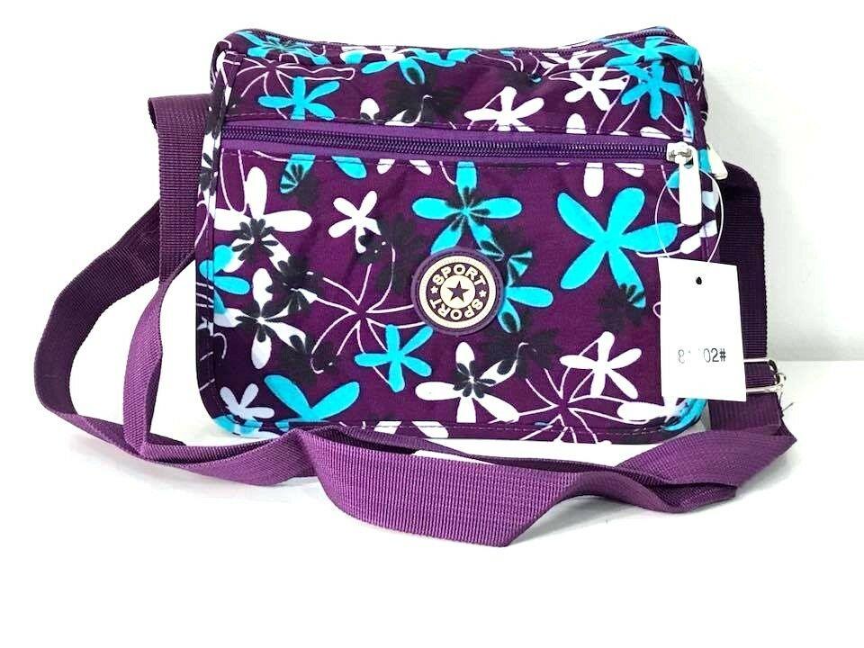 Womens Nylon Floral Shoulder Bag Crossbody Bag Messenger Bags