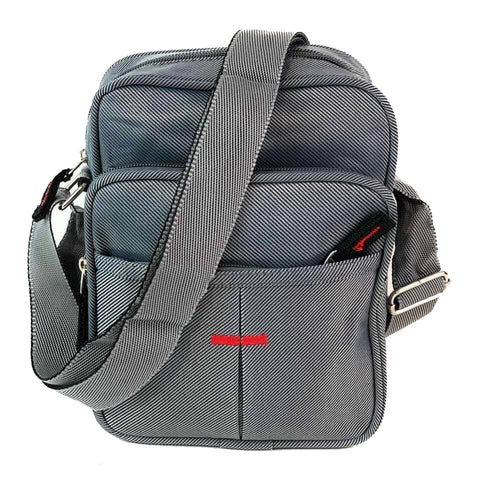 Unisex Canvas Travel Utility Work Bag Cross Body Multi Functional Grey Handbag Messenger Cross Shoulder Strap Bag - House Of Fashion Wear