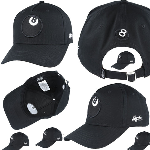 Men’s 8 Ball Baseball Cap Women’s Black Cotton 5 Panels Snapback Caps Hat Casual Gym Wear - House Of Fashion Wear