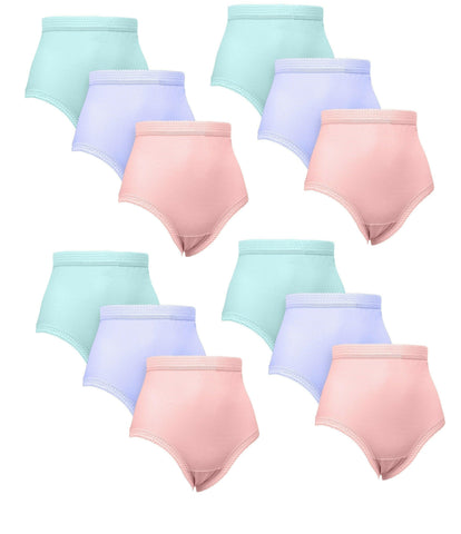 Ladies Assorted Colors Underwear Knickers Briefs Underpants 100% Cotton Maxi Briefs Womens Nickers Pastel Panties UK Wms-Xxxos - House Of Fashion Wear