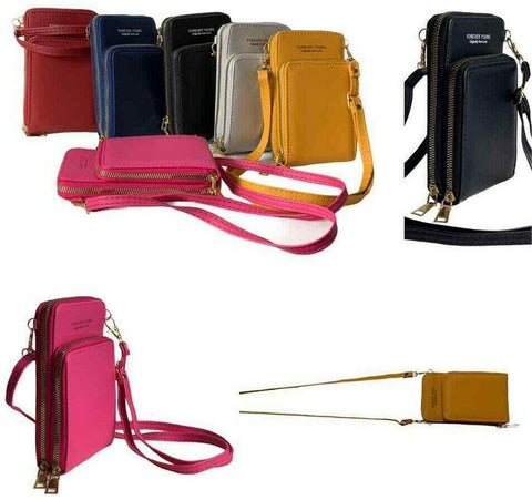 Womens Ladies Messenger Bag Shoulder Cross Body Mobile phone Multi Pocket Travel Purse - House Of Fashion Wear
