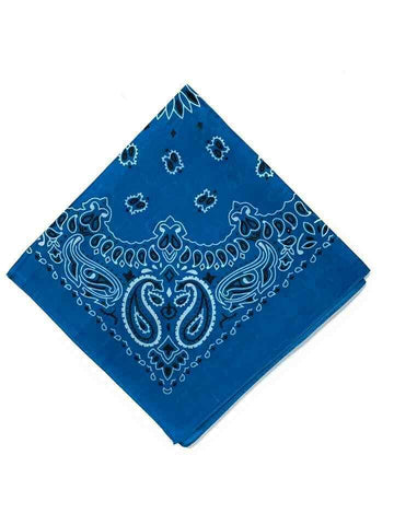 Aqua Blue Bandana Head Tie Neck Wear Scarf Wrist Wrap Head Band Cotton Bandana - House Of Fashion Wear
