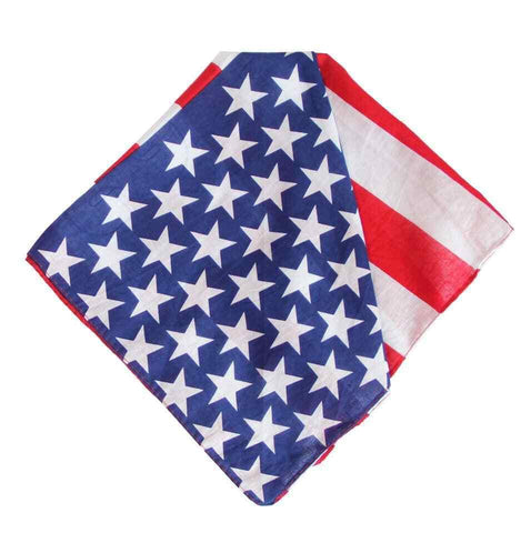 USA Flag Bandana Head Tie Wear Neck Scarf Wrist Wrap Head Band Cotton Bandana - House Of Fashion Wear