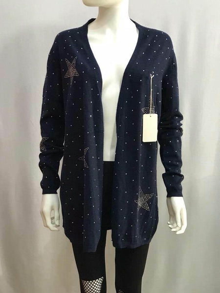 Women Star Cardigan Winter Italian knitted Top sweater long sleeve Jumper - House Of Fashion Wear