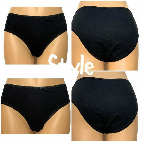 Ladies Underwear Bikini Briefs,100% Cotton Rich Pants Knickers 3/6