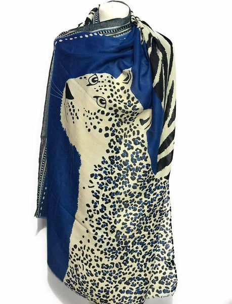 Leopard Print Women Scarfs Shawl Pashmina Stole Blanket Wrap Animal tiger print - House Of Fashion Wear