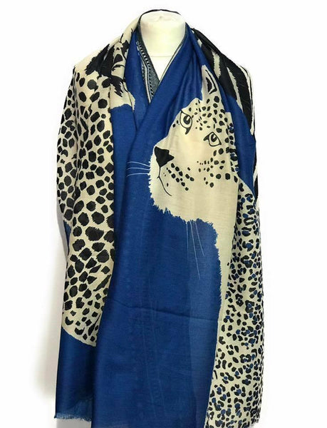 Leopard Print Women Scarfs Shawl Pashmina Stole Blanket Wrap Animal tiger print - House Of Fashion Wear