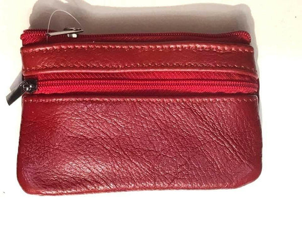 Women's Men Coin Wallet Mini Small Real Leather Bag Pouch Key Purse Zip - House Of Fashion Wear