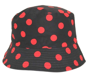 Red and White Polka Dot Bucket Hat for Women Men Unisex Sun Cap Packable  Outdoor Fisherman Hat Headwear